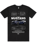 Men's Black Regular Fit Car & Letter Jumbo Print Graphic Short Sleeve Cotton Tee