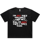100% Sure I Don't Care Women's Drop Shoulder T-Shirt and Drop Shoulder Crop Top T-Shirt