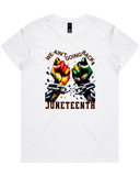 We Ain't Going Back Juneteenth Men's And Women's T-Shirt Or Crop Top T-Shirt