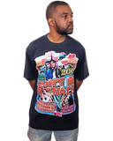 Mens Don't Be A Menace Vintage Stone Washed 100% Cotton Heavy Weight T-Shirt