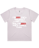 100% Sure I Don't Care Women's Drop Shoulder T-Shirt and Drop Shoulder Crop Top T-Shirt