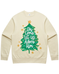 Come Adore Him Sequin Christmas Sweatshirt