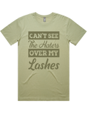 Cant See The Haters Over My Lashes Short Sleeve T-Shirt