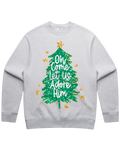 Come Adore Him Sequin Christmas Sweatshirt