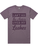 Cant See The Haters Over My Lashes Short Sleeve T-Shirt