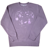 Halloween Heart Embroidered Sweatshirt