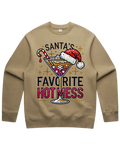 Santa's Favorite Hot Mess Christmas Sweatshirt