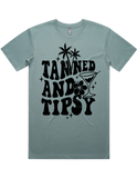 Tanned And Tipsy Short Sleeve T-Shirt