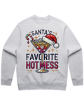 Santa's Favorite Hot Mess Christmas Sweatshirt