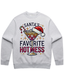 Santa's Favorite Hot Mess Christmas Sweatshirt