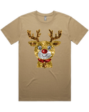 Sequin Look Reindeer Christmas Tshirt