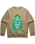 Come Adore Him Sequin Christmas Sweatshirt