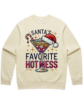 Santa's Favorite Hot Mess Christmas Sweatshirt