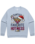 Santa's Favorite Hot Mess Christmas Sweatshirt