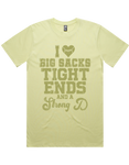 I luv Big Sacks Tight Ends And A Strong D Short Sleeve T-Shirt