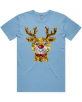 Sequin Look Reindeer Christmas Tshirt