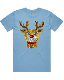 Sequin Look Reindeer Christmas Tshirt