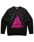 Pink Sparkling Christmas Tree Sweatshirt