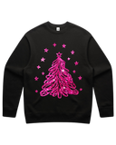 Pink Sparkling Christmas Tree Sweatshirt