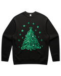 Green Sparkling Christmas Tree Sweatshirt