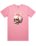 Pink Skull & Bow Halloween Tshirt