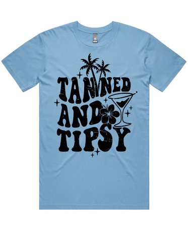 Tanned And Tipsy Short Sleeve T-Shirt