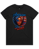 American Dream Queen 4th Of July Women's T-Shirt Or Crop Top