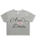 A Little Bit Delulu Crop Top Tshirt