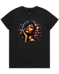 American Soul Sista 4th Of July Women's T-Shirt Or Crop Top