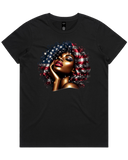 American Soul Sista 4th Of July Women's T-Shirt Or Crop Top