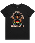 Juneteenth Strength Womens T-Shirt Or Crop Top T-Shirt