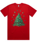 Sparkling Green Christmas Tree Tshirt