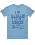 I luv Big Sacks Tight Ends And A Strong D Short Sleeve T-Shirt