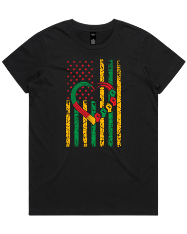 Black History Flag Men's And Women's T-Shirt And Hoodie