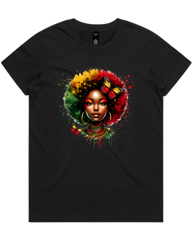 Juneteenth Queen Women's T-Shirt Or Crop Top T-Shirt