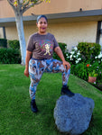 Mono b Camo Print Hybrid Cargo Leggings