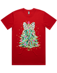 Dalmatian Bow Christmas Tree Tshirt