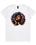 American Soul Sista 4th Of July Women's T-Shirt Or Crop Top