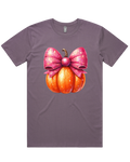Fall Pumpkin And Bow Short Sleeve Tshirt