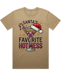 Santa's Favorite Hot Mess Christmas Tshirt