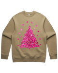 Pink Sparkling Christmas Tree Sweatshirt