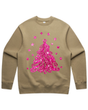 Pink Sparkling Christmas Tree Sweatshirt