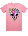 Pastel Skull Halloween Short Sleeve Tshirt
