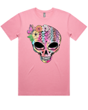 Pastel Skull Halloween Short Sleeve Tshirt