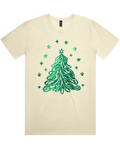 Sparkling Green Christmas Tree Tshirt