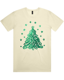 Sparkling Green Christmas Tree Tshirt