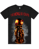 Men's Scarface Inspired The World Is Yours Vintage Heavyweight 100% Cotton T-Shirt