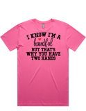 I'm A Handful Short Sleeve T-Shirt