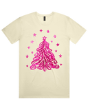 Sparkling Pink Christmas Tree Tshirt