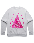 Pink Sparkling Christmas Tree Sweatshirt